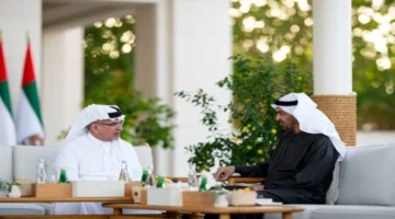 قمة إماراتية بحرينية.. محمد بن زايد يستقبل ولي عهد المنامة لتعزيز التعاون المشترك